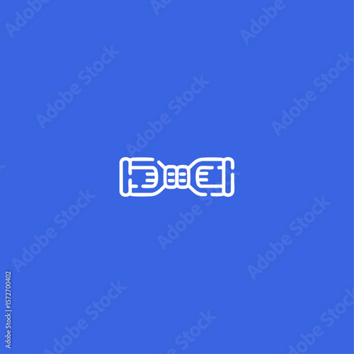 Hoverboard icon logo flat vector design