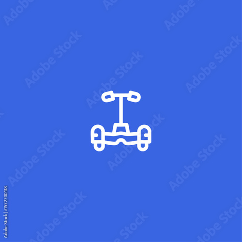 Hoverboard icon logo flat vector design