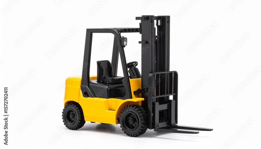 Fototapeta premium forklift truck isolated on white
