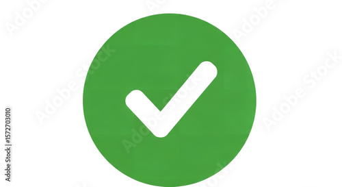 Green check mark icon vector symbol illustration on transparent background