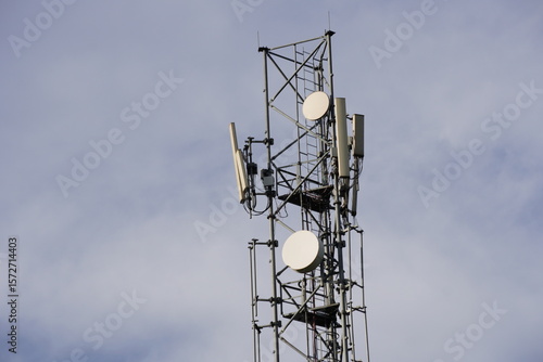 Принти на полотні cell phone or mobile phone tower with sky background