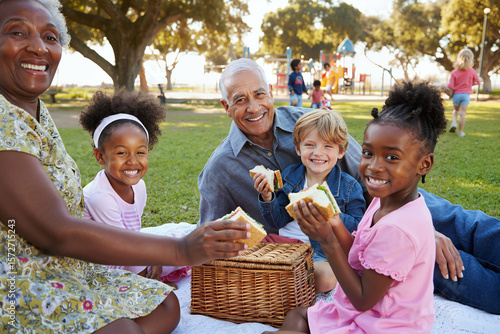 family in the park