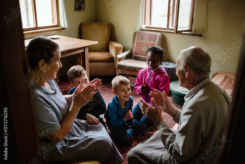 family at home