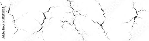 Closeup of dry fissure ground. cracked ground earth gray crack on earth texture. Lots lines of crack ground for abstract Vector the cracks concrete transparent background 