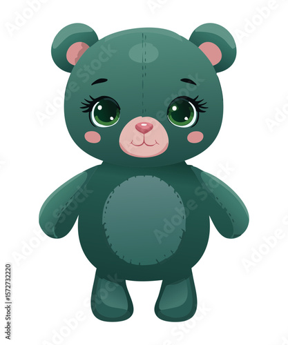 Teal Green Teddy Bear Cute Companion