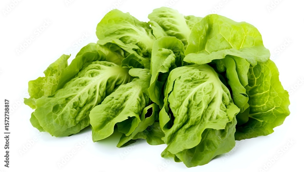 Fresh green butterhead lettuce heads with crisp leaves arranged on white background, isolated organic produce for healthy eating and food photography. Fresh green butterhead lettuce heads with crisp leaves arranged on white background, isolated organic produce for healthy eating and food photography.