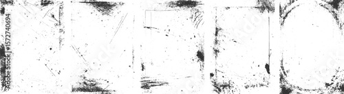 Abstract grunge border texture. Design template. Grunge frame texture. transparent background