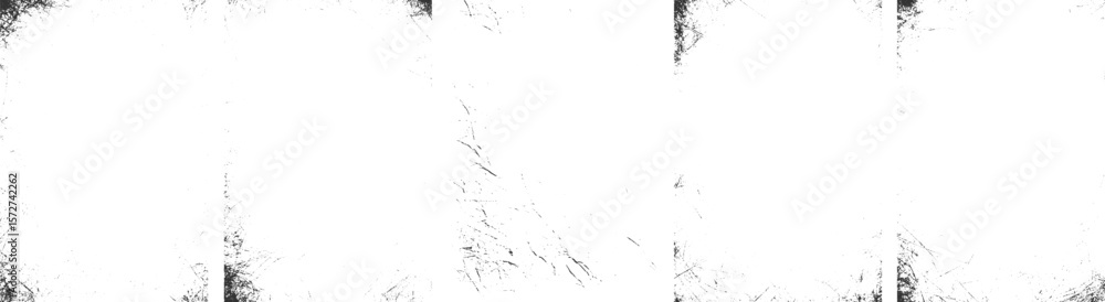 Fototapeta premium Old set Overlay textures set stamp with grunge effect, grunge frames and vector transparent background,