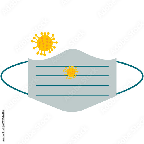 Tuberculosis Disease Element. Microbe icon vector image. Can be used for Tuberculosis.