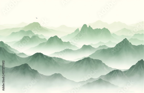 New Chinese Ink - Wash Landscape Art