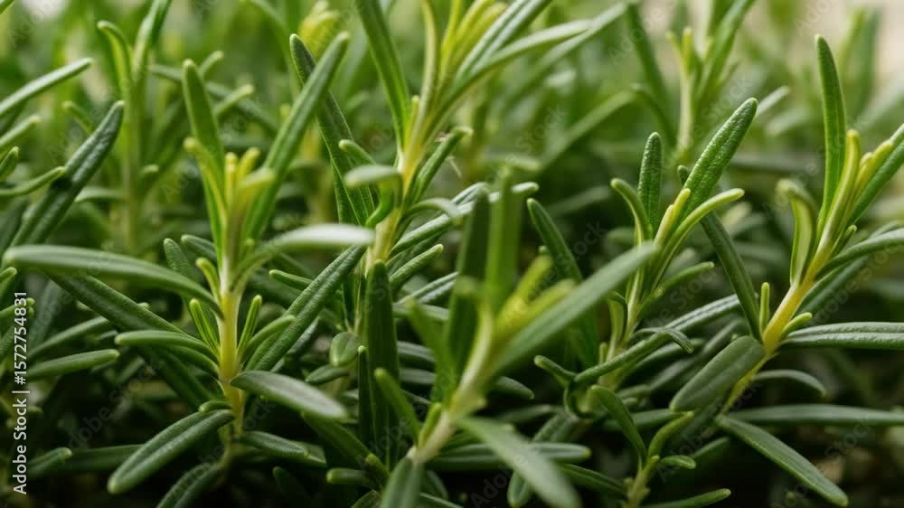 Close up of fresh green Rosemary plant, aromatic herb. Cooking and healthy eating concept. Close up of fresh green Rosemary plant, aromatic herb. Cooking and healthy eating concept.