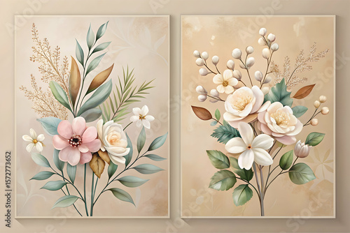 bouquet of snowdrops background