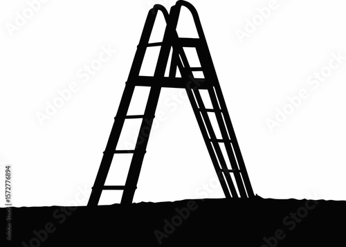 Modern black and white minimalist trader sticker – technical analysis themed, perfect for journals, laptops, and trading rooms