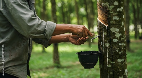 Rubber Tapping: Sustainable Agriculture and Latex Production