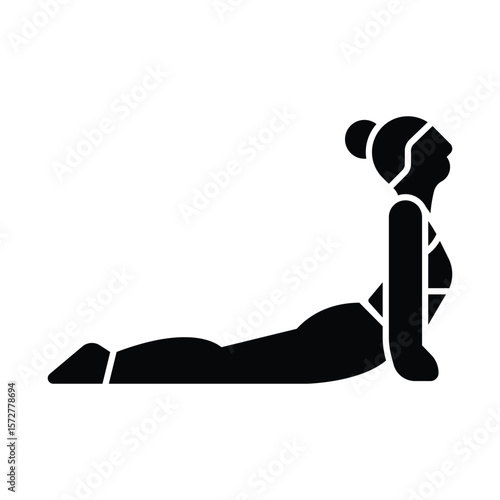 Body stretching Vector Icon which can easily modify or edit