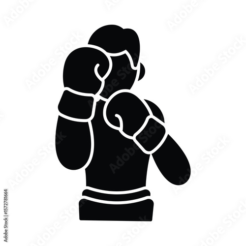 Boxer Vector Icon which can easily modify or edit