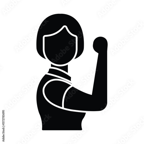 Calisthenics Vector Icon which can easily modify or edit