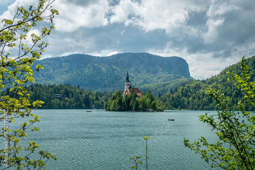 island of lake bled slovenia