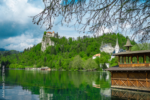 castle at lake bled slovenia