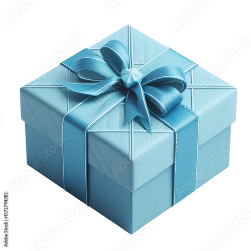 a blue gift box vector