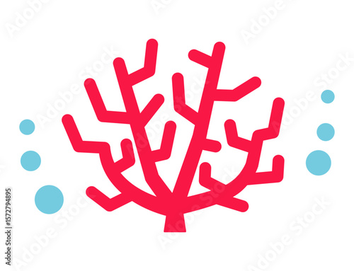 サンゴ　海　珊瑚　カラーイラスト