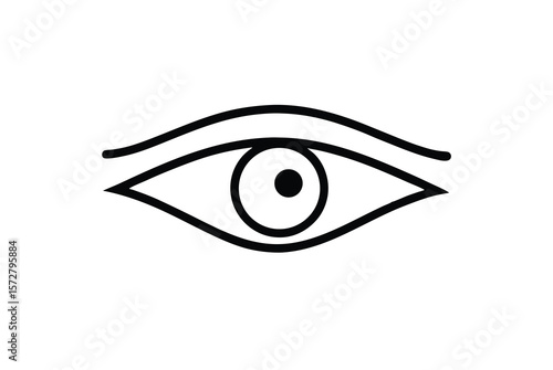 Egyptian Eye of Horus with sacred linework ancient mystique vector art illustration