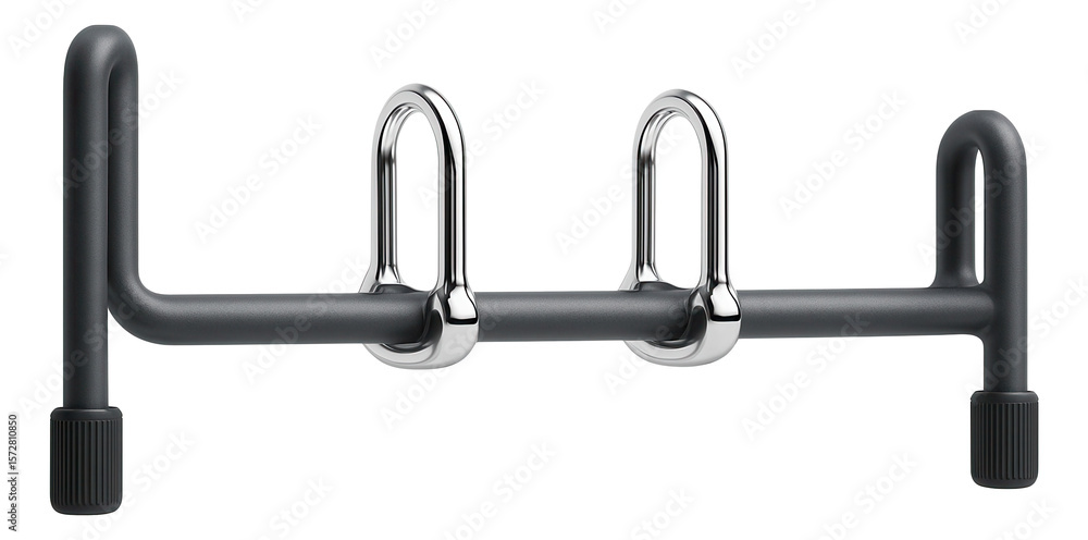 Bicycle rack made of tubular steel with multiple locking points Bicycle rack made of tubular steel with multiple locking points