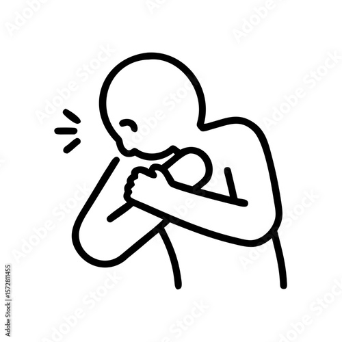 Proper coughing hygiene technique for health promotion and germ prevention