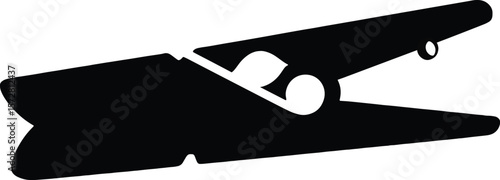 Versatile Clothespin Clip  A Simple, Functional Design Illustration