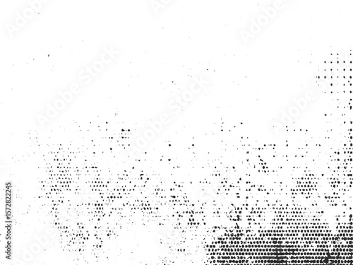 Old grunge dotted background with abstract distress frame and classic halftone effect for retro designs
Distressed halftone frame with grunge dots and vintage style background for classic vector