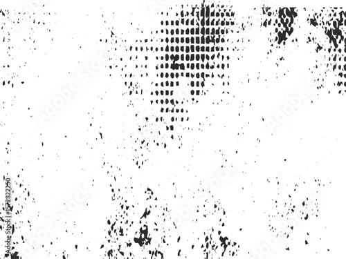 Old grunge dotted background with abstract distress frame and classic halftone effect for retro designs
Distressed halftone frame with grunge dots and vintage style background for classic vector