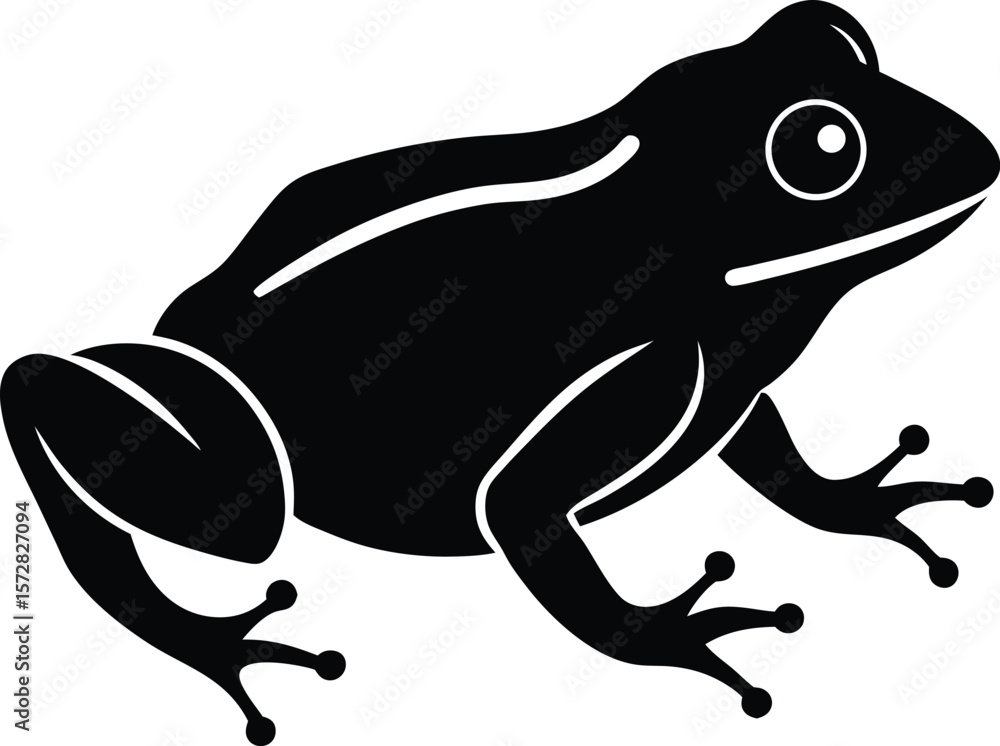 Obraz premium vector illustration of a frog