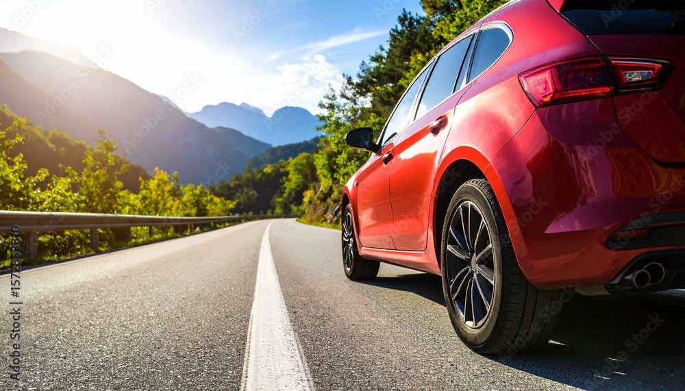 Fototapeta premium red sports car