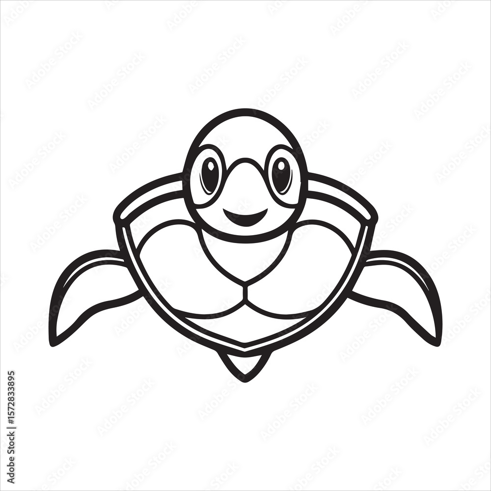 turtle sea icon silhouette vector turtle sea icon silhouette vector