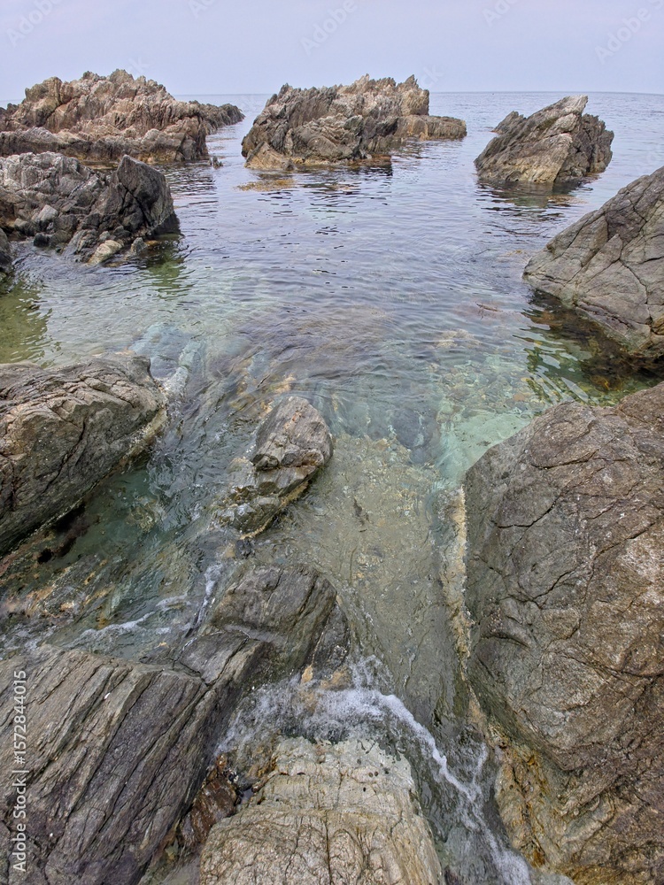 Calm and beautiful seascape background, Yeongdeok sea, South Korea - 고요하고 아름다운 바다 경치 배경, 영덕 바다, 한국 Calm and beautiful seascape background, Yeongdeok sea, South Korea - 고요하고 아름다운 바다 경치 배경, 영덕 바다, 한국