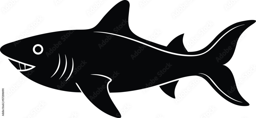 Fototapeta premium vector illustration of a fish