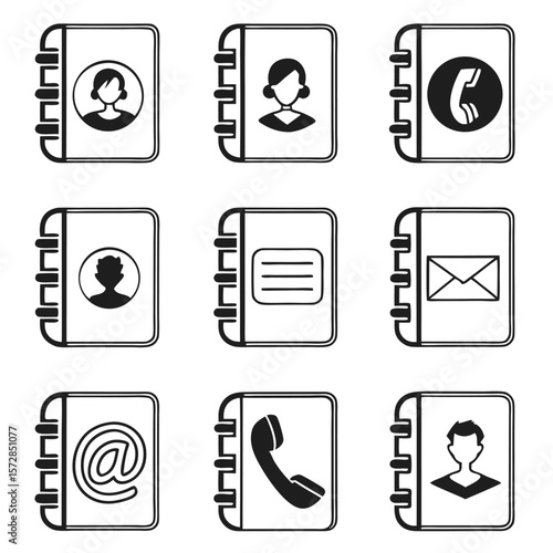 Contact icons for business directory application