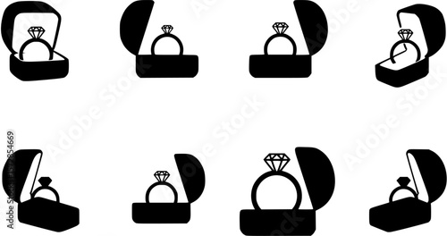 Ring box silhouette
