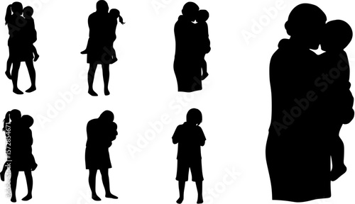 Silhouette of a pregnant woman in a lotus yoga pose, a vector illustration of health and relaxation, pregnant,