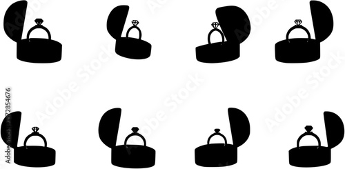 Ring box silhouette