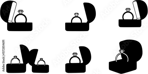 Ring box silhouette