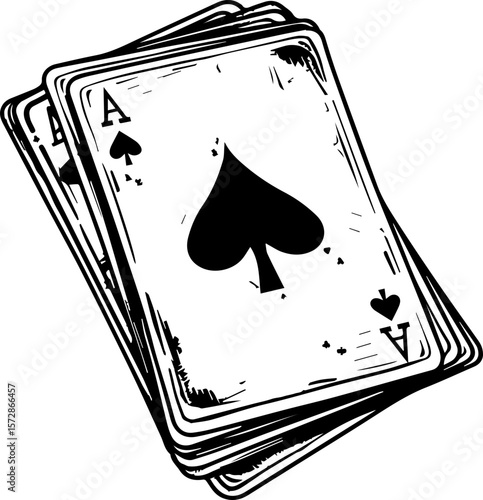 Poker Playing Cards Vector Illustration