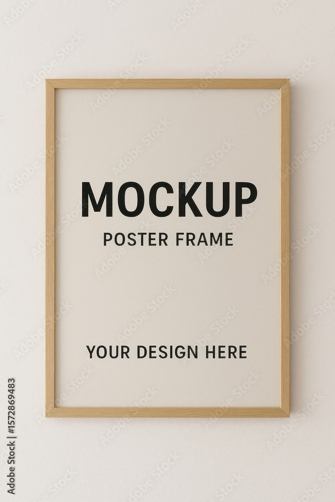 Obraz premium Minimalist poster frame mockup.