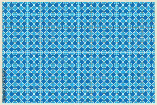Blue gradient tile vector pattern creates a calming, oceanic vibe, suitable for wall coverings, flooring visuals, or digital interior render presentations.

