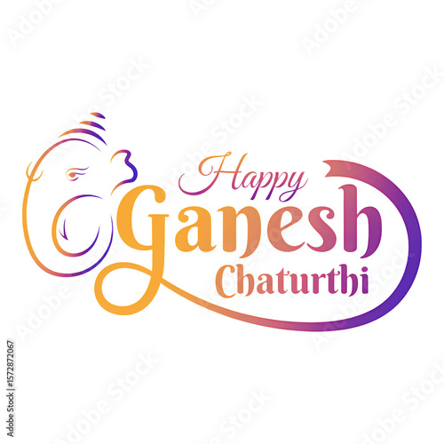 Happy Ganesh Chaturthi text Png Ganesh Chaturthi 
