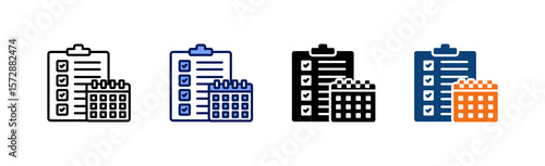 Deadline Icon Collection With Multiple Styles