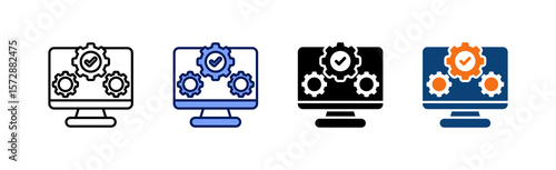 Development Icon Collection With Multiple Styles