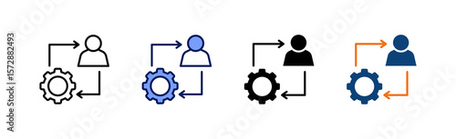 Change Management Icon Collection With Multiple Styles