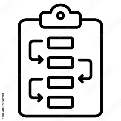 Project Planning Outline Icon
