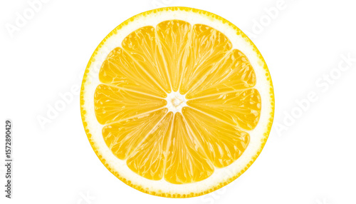citrus orange in wheel slice transparent png cutout isolated on white 